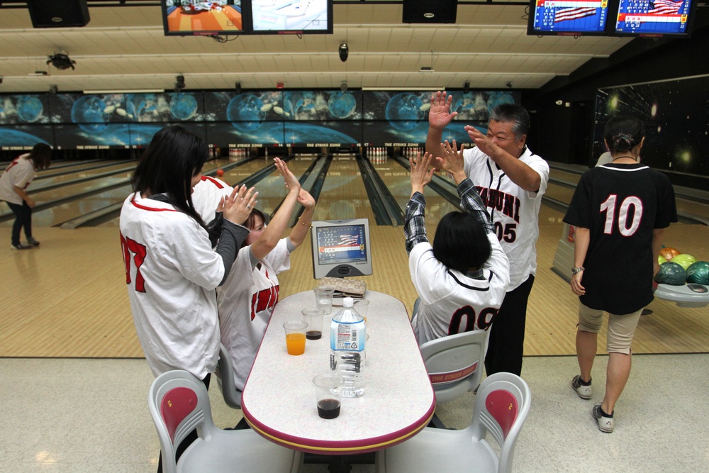 MCCS employees bowl off steam during fun day inside StrikeZone Bowling Alley