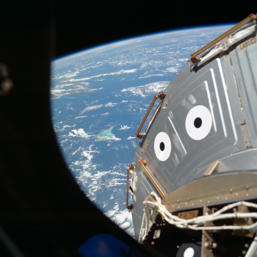 View of panels on the U.S. Laboratory taken during the STS-100 mission