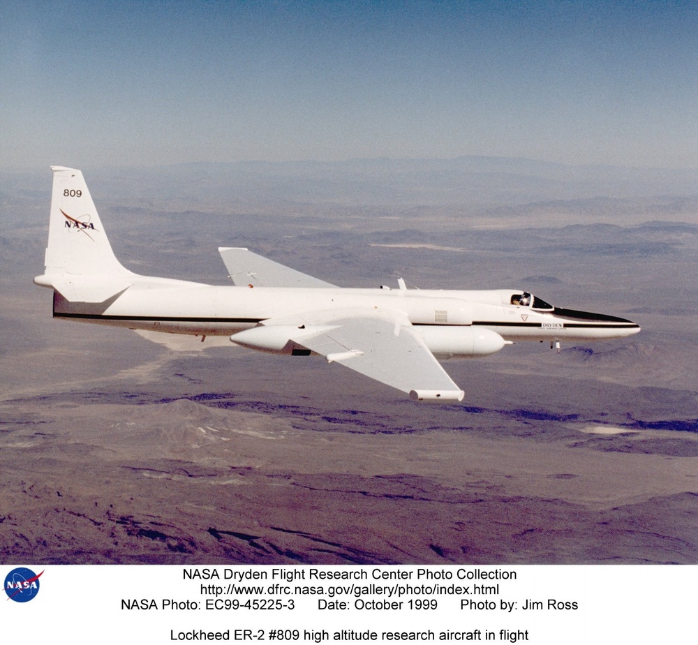 Lockheed ER-2 #809 high altitude research aircraft in flight