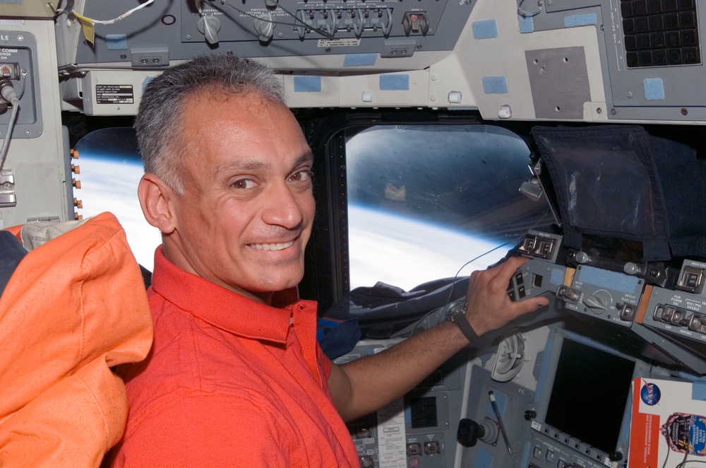 Olivas on the FD on STS-117 Space Shuttle Atlantis