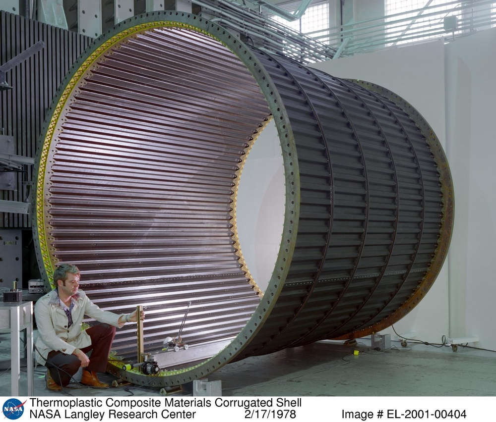 Thermoplastic Composite Materials Corrugated Shell