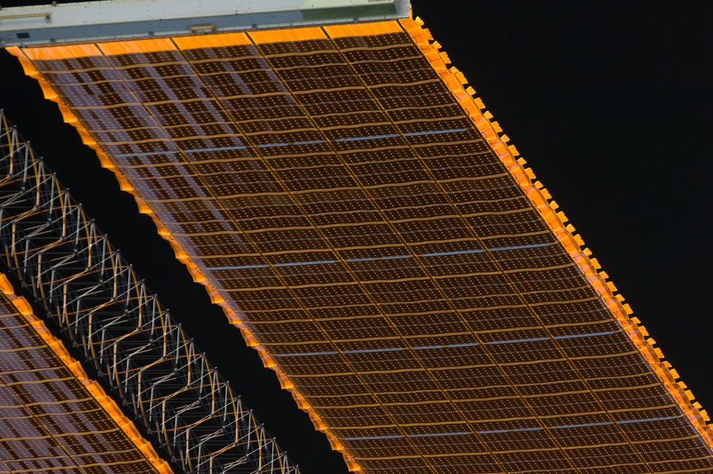 ISS during arrival of STS-127 Space Shuttle Endeavour