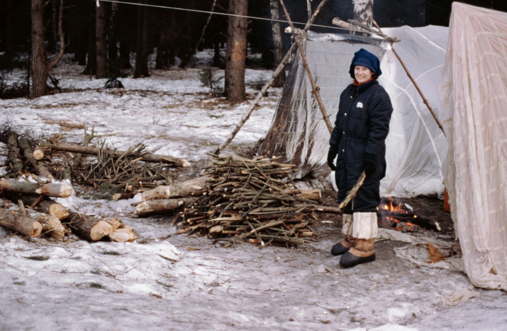ISS crews during survival training in Siberia