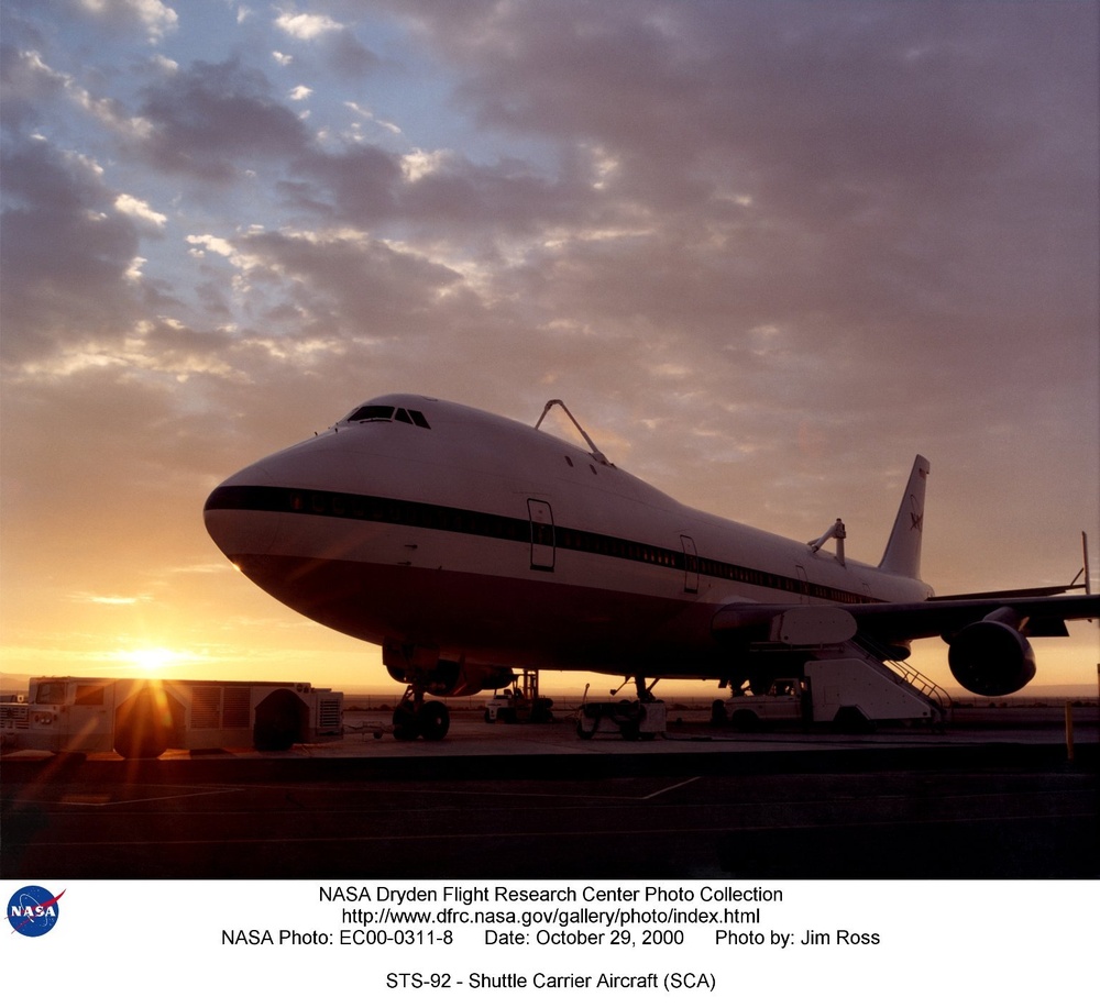 STS-92 - Shuttle Carrier Aircraft (SCA)