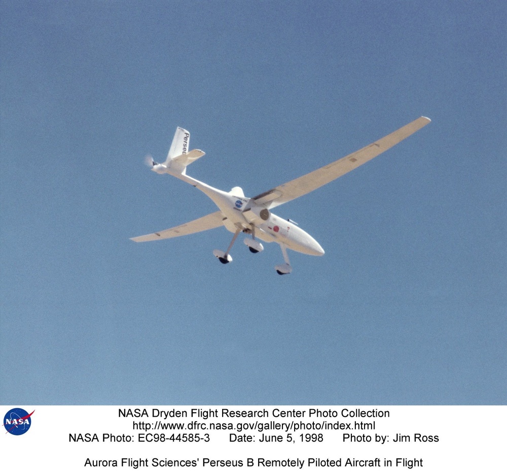 Aurora Flight Sciences' Perseus B Remotely Piloted Aircraft in Flight