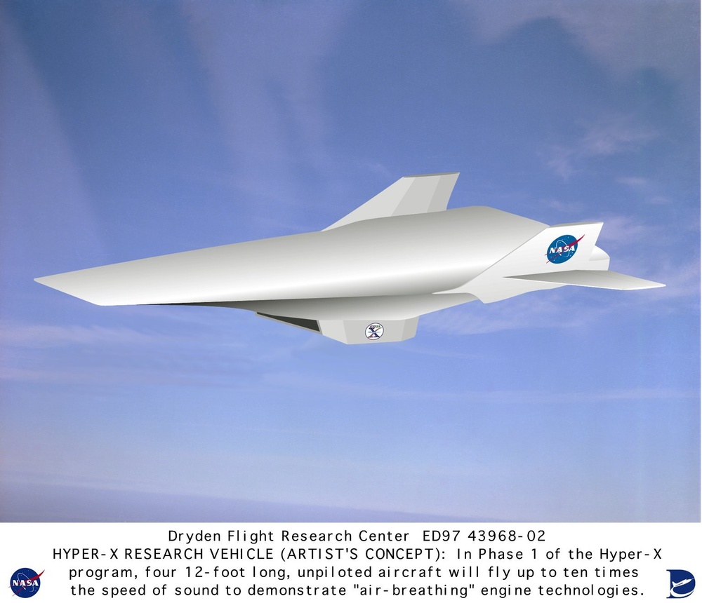 Hyper-X Research Vehicle - Artist Concept in Flight