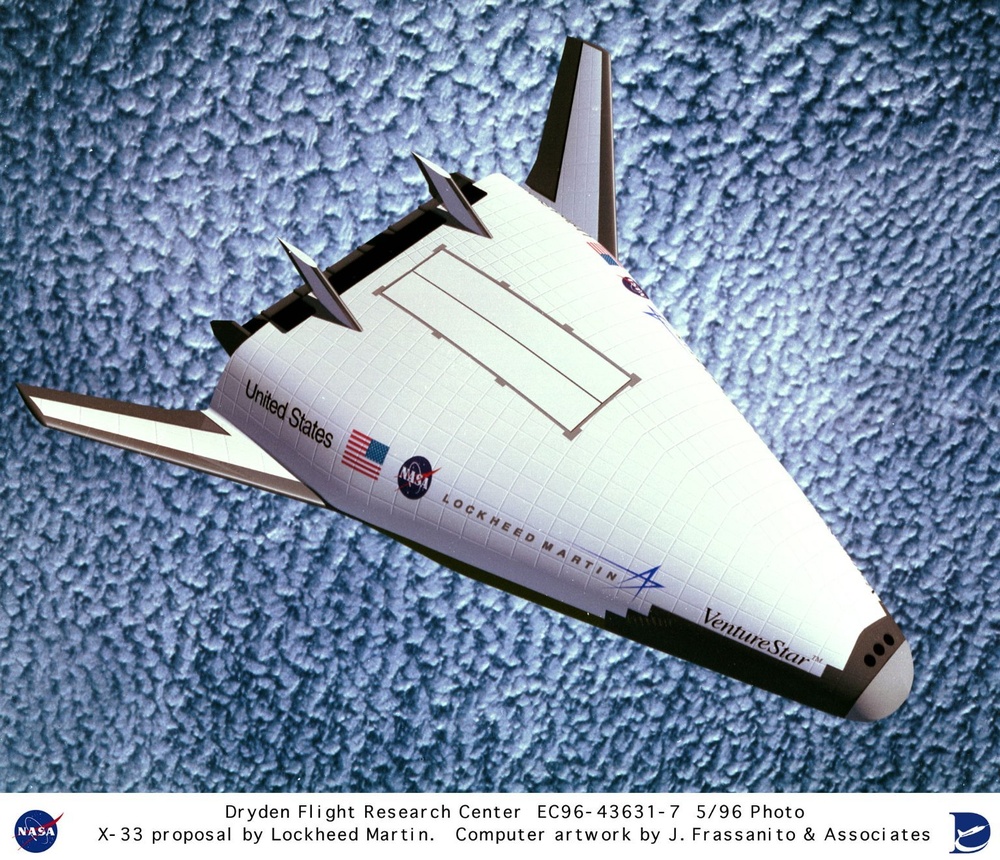 X-33 Proposal by Lockheed Martin - Computer Graphic