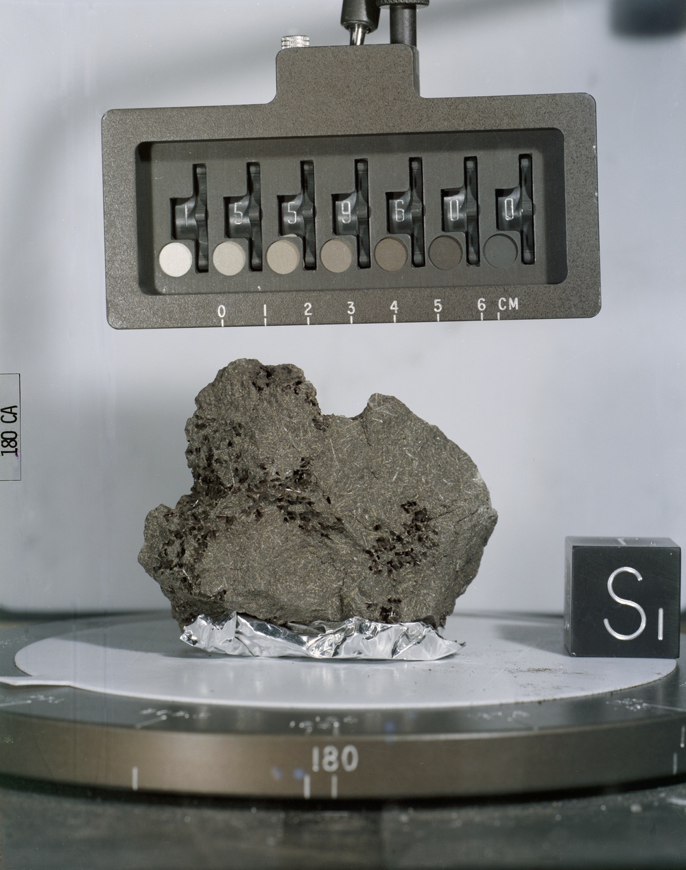 LUNAR SAMPLE - APOLLO 15 ROCK #15596 - BASALT