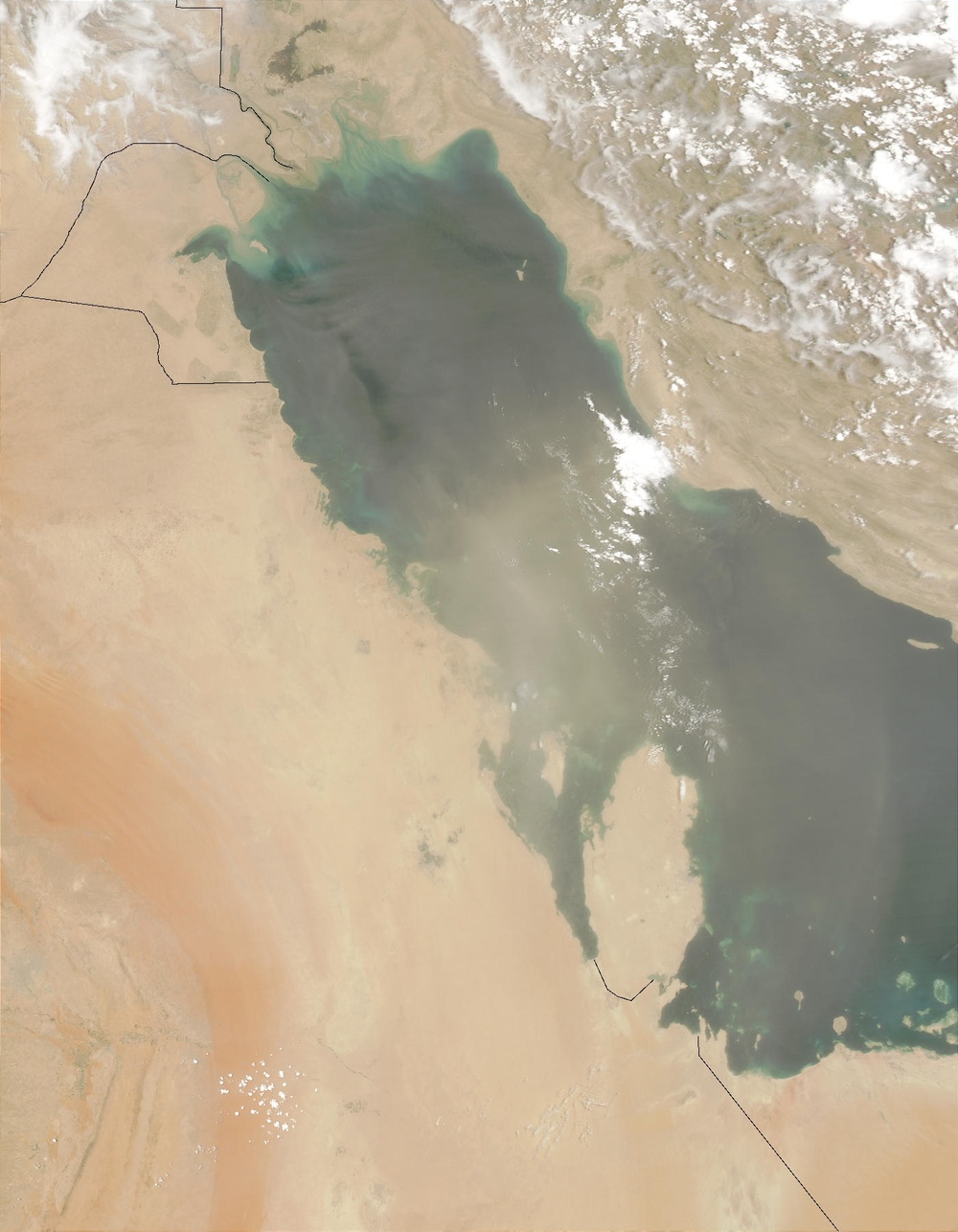 Dust Storm over Persian Gulf: Natural Hazards