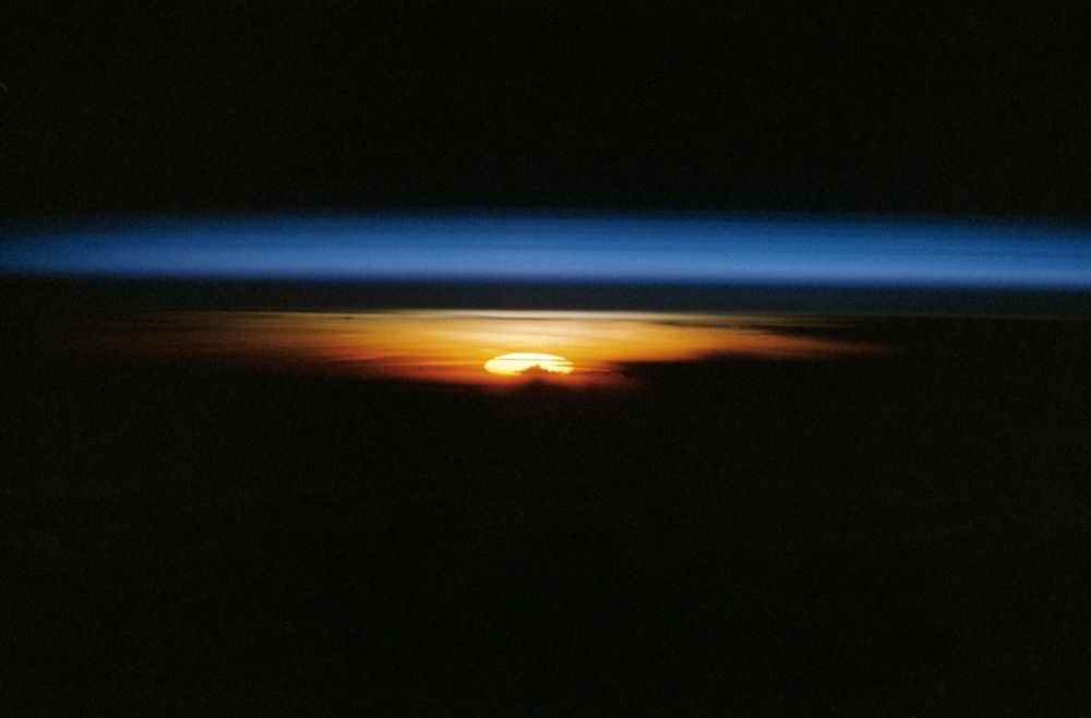 Earth observations and an illuminated earth limb