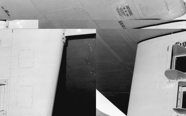 Shuttle Tile Flight Test Fixture (FTF) on NOAA WP-3D Orion aircraft