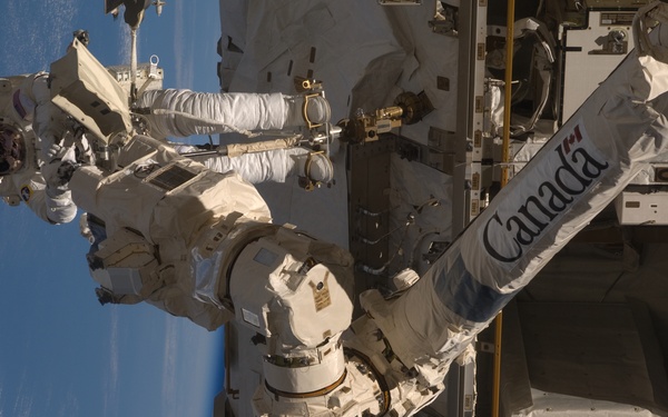 STS-119 EVA 3 GAT SSRMS LEE B Snare Lubrication OPS