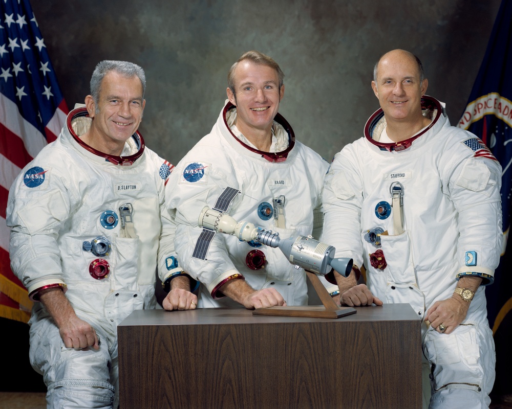 Portrait of the American ASTP prime crewmen - JSC