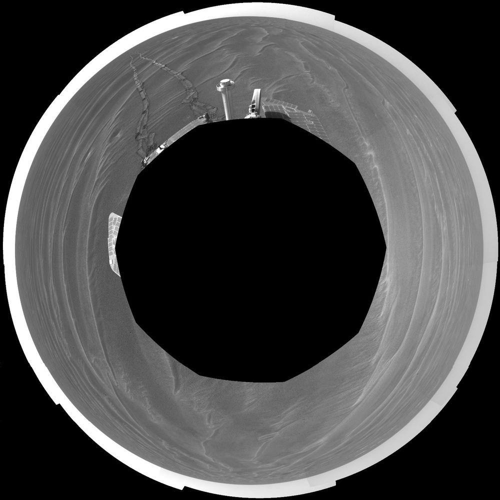 Opportunity View on Sol 398 (polar)