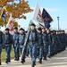 Recruits march at Navy boot camp