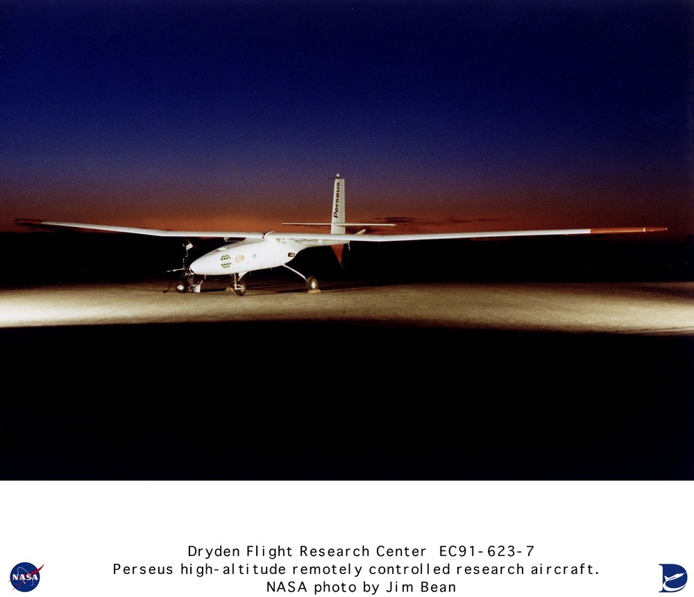 Perseus High Altitude Remotely Piloted Aircraft on Ramp