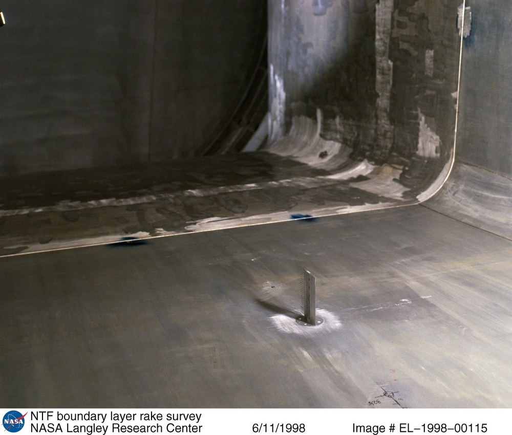 NTF boundary layer rake survey