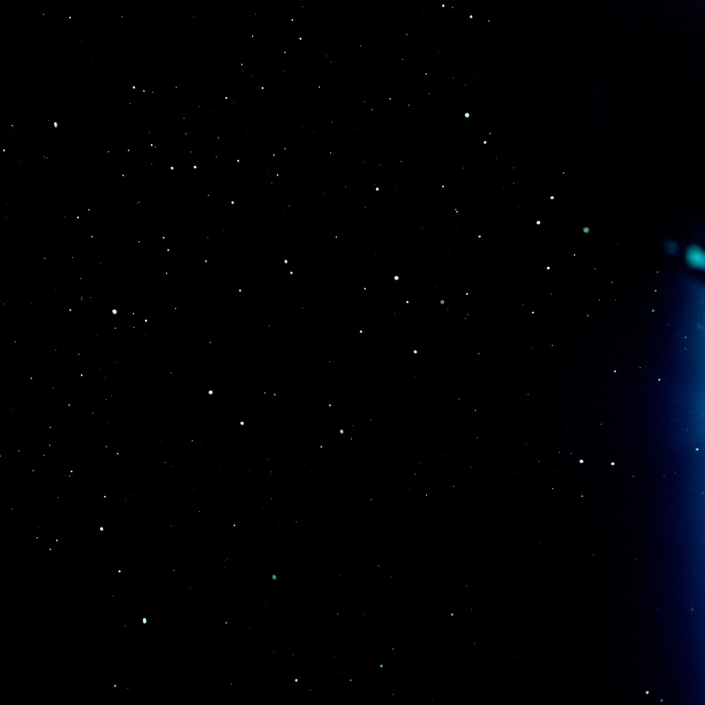 Gemini VI Mission Image - Urine drops in sunlight