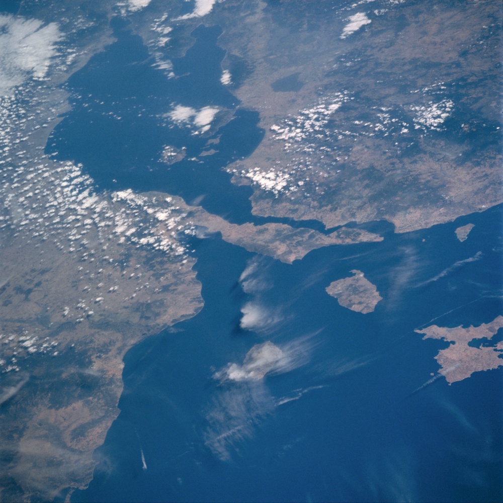 The Dardanelles, Turkey taken from Atlantis during STS-106