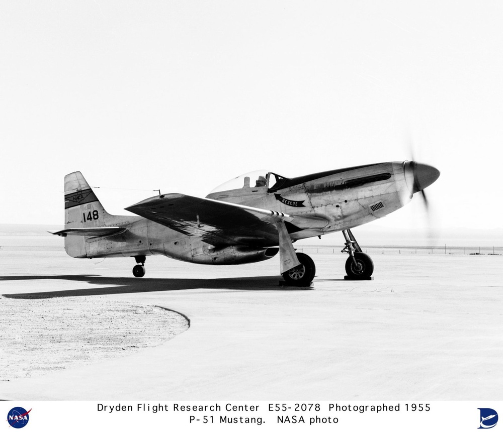 P-51 Mustang on Lakebed