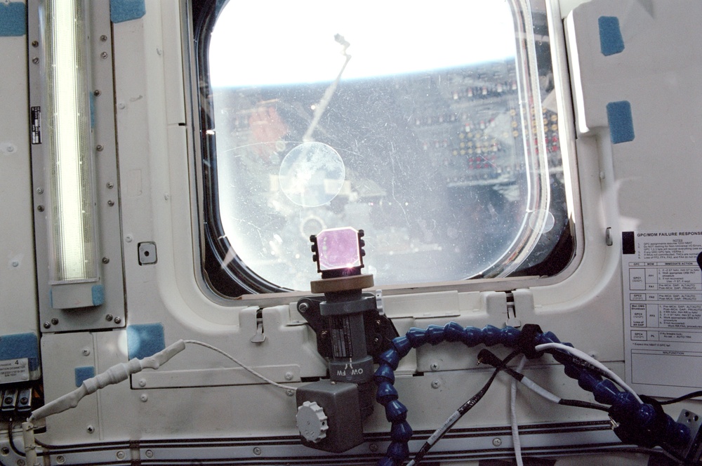 Full view of the ISS taken during STS-110's docking approach