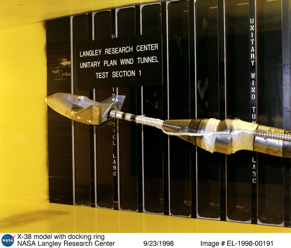 X-38 model with docking ring