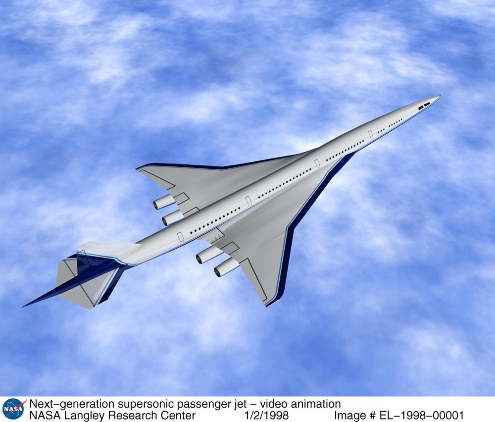 Next-generation supersonic passenger jet - video animation