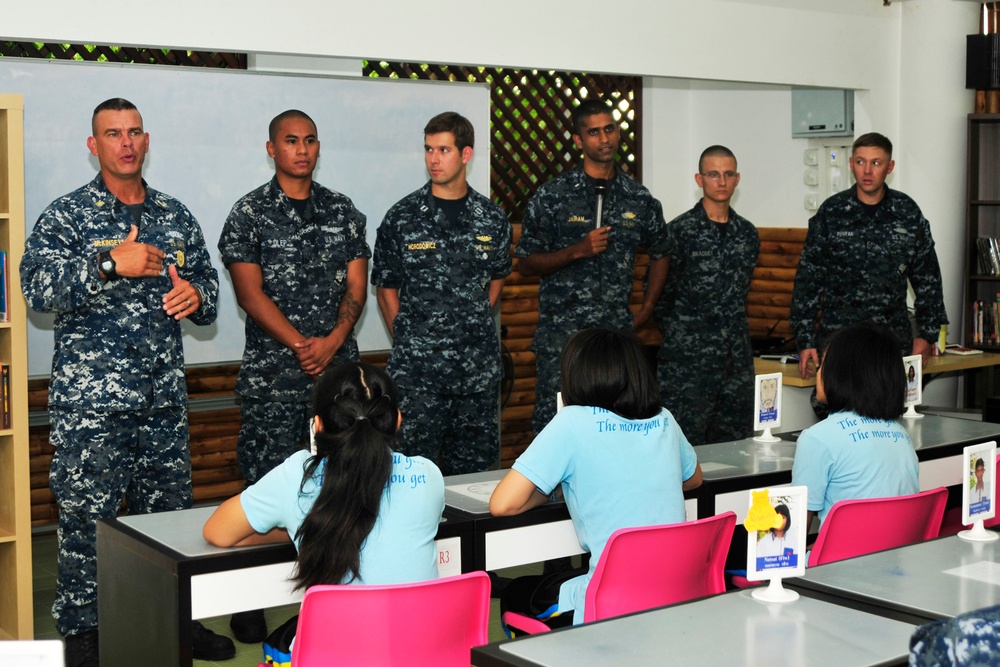 USS Buffalo community service project in Pattaya