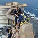USS Enterprise sailors perform radar maintenance