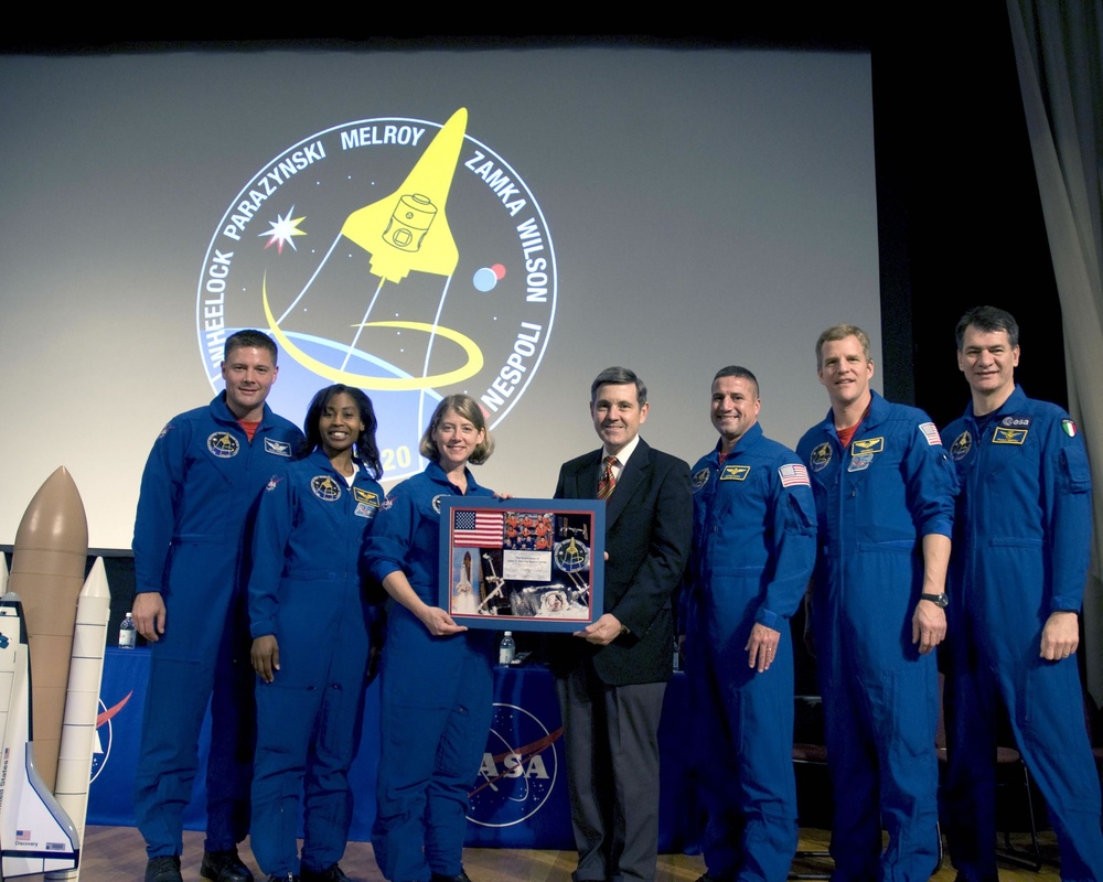 Astronauts of Mission STS-120 visit Stennis Space Center
