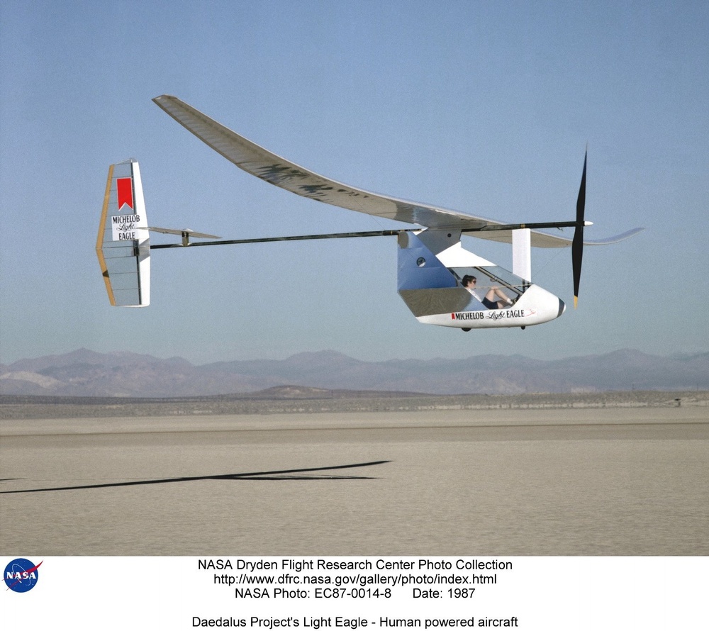 Daedalus Project's Light Eagle - Human powered aircraft