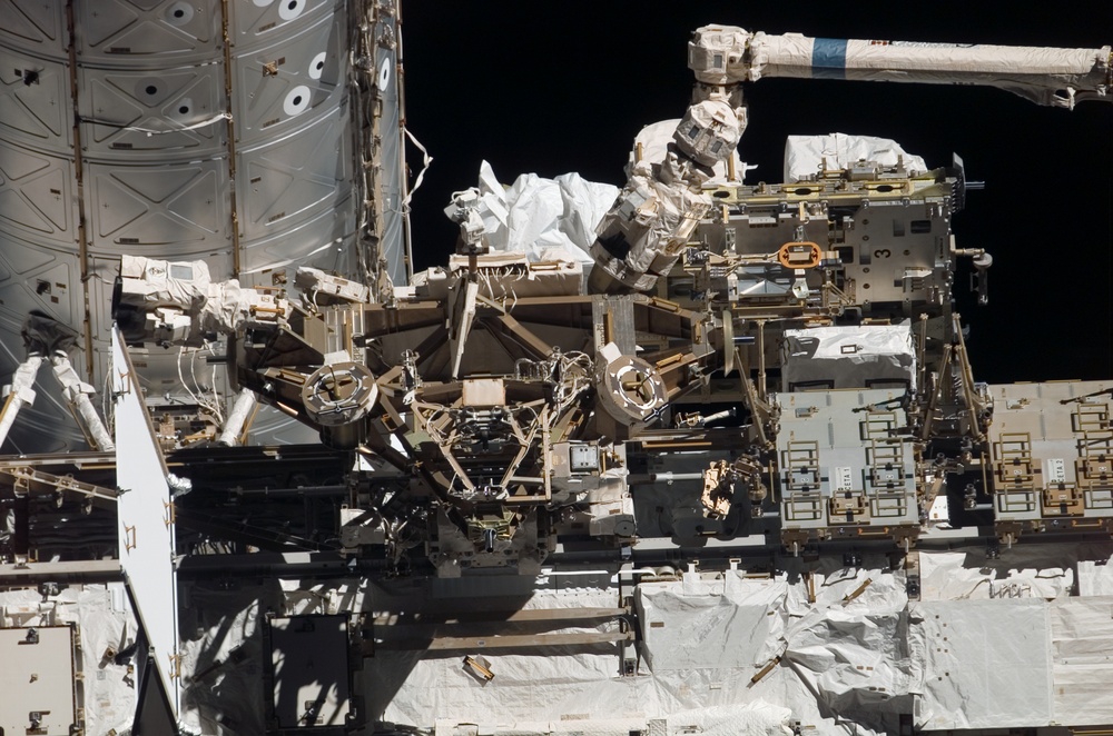 View of the MBS taken from the orbiter after undocking from the ISS during  STS-121