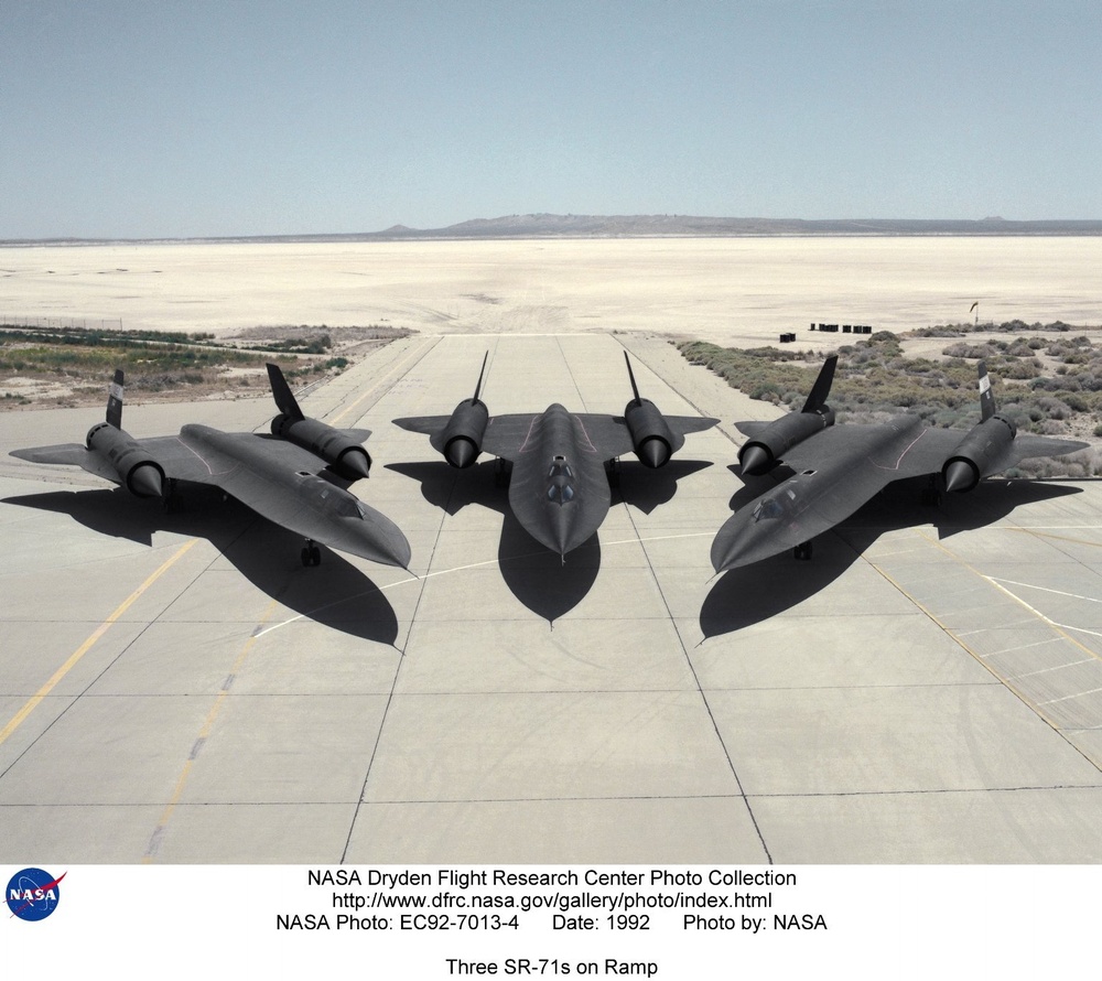 Three SR-71s on Ramp