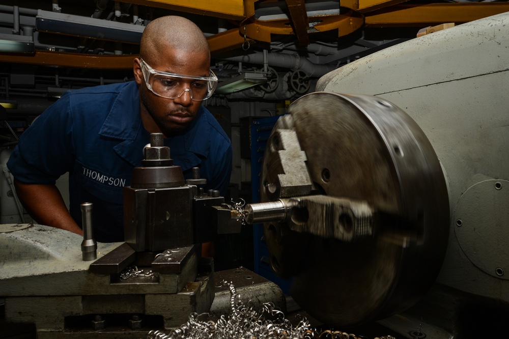 USS Nimitz machinery repair shop