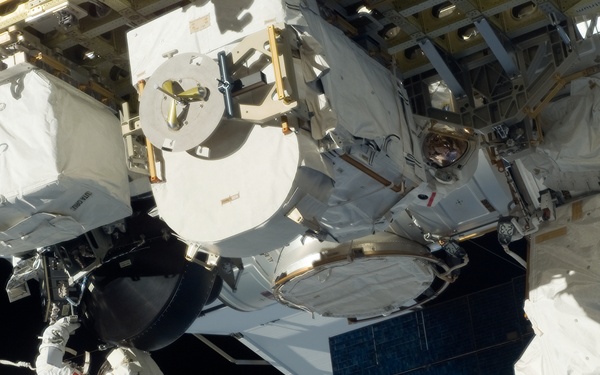 View of MS Williams working with the new CMG at ESP2 during EVA 2