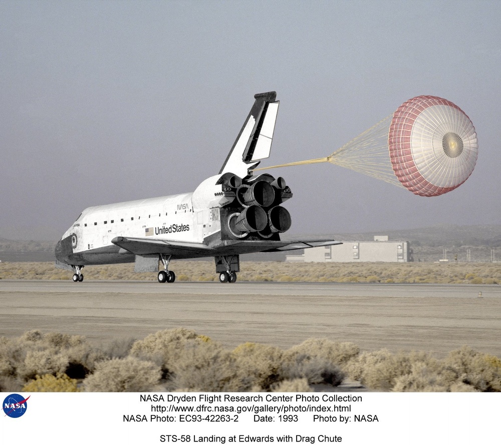 space shuttle parachute