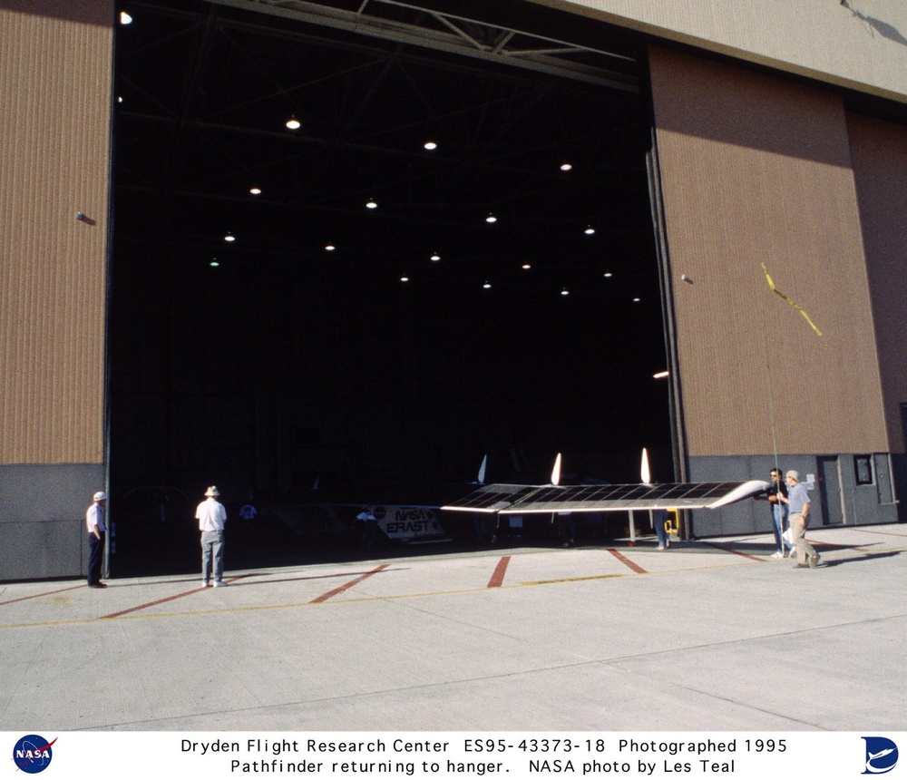 Pathfinder returning to hangar