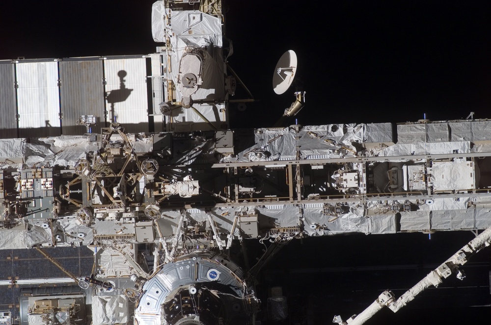 Backaway view taken during STS-115