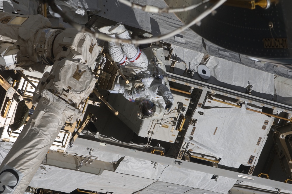 STS-119 Extravehicular Activity EVA 3 Clean-Up OPS