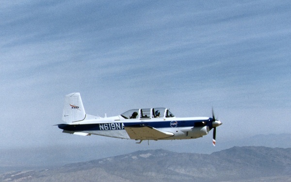 T-34C in flight