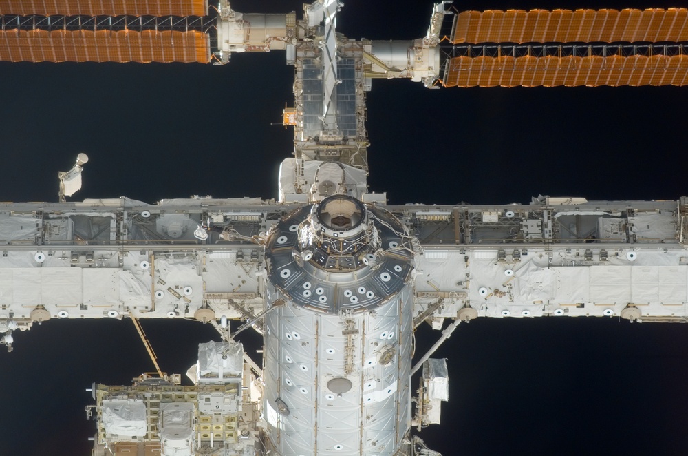 ISS during approach of the STS-115 Space Shuttle Atlantis