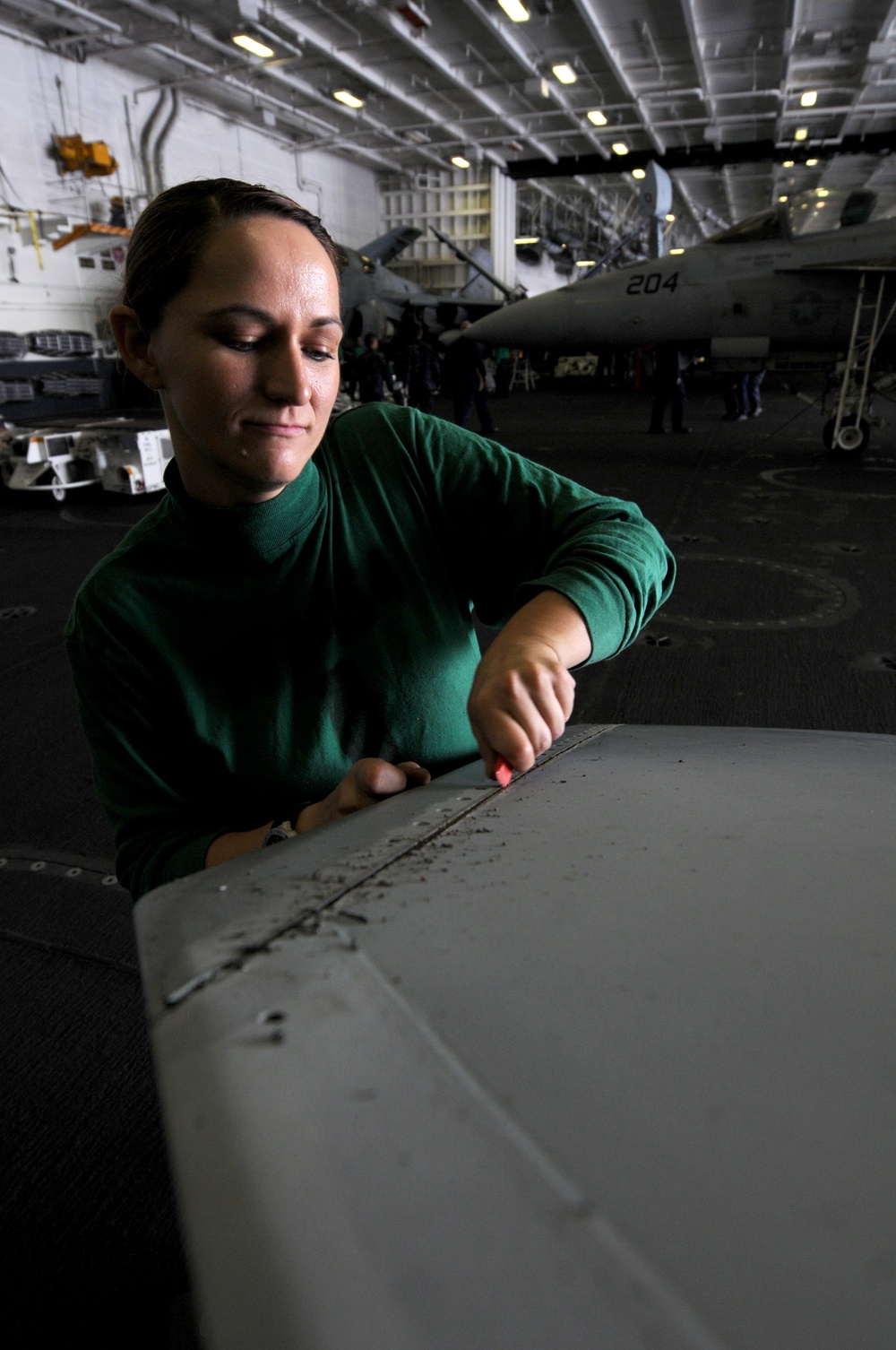 USS Nimitz crew performs duties aboard ship