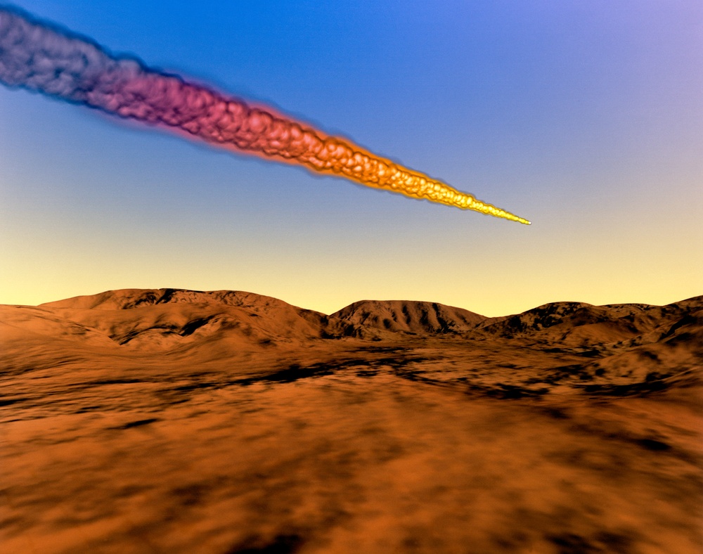 Digital images promoting future exploration of Mars and the Space Station