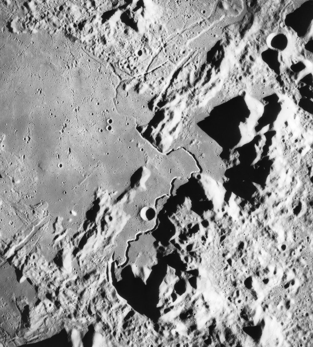 View of Hadley-Apennine area as photographed by Apollo 15