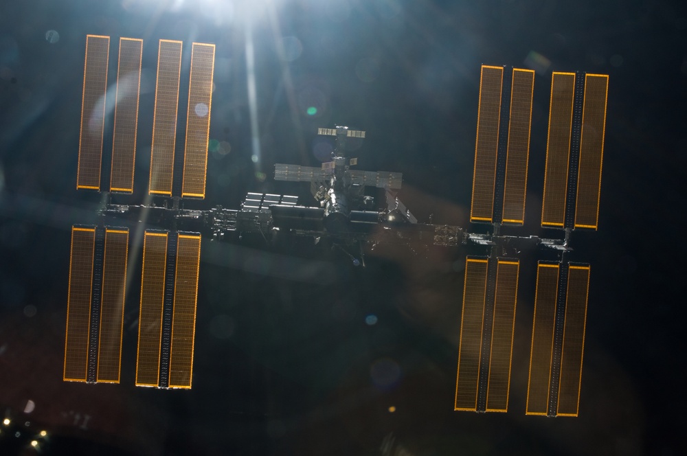 ISS Flyaround views during STS-119