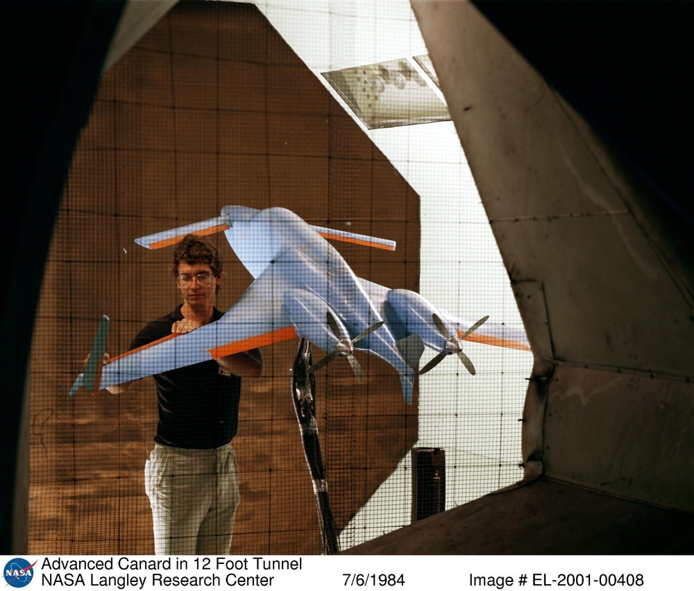 Advanced Canard in 12 Foot Tunnel