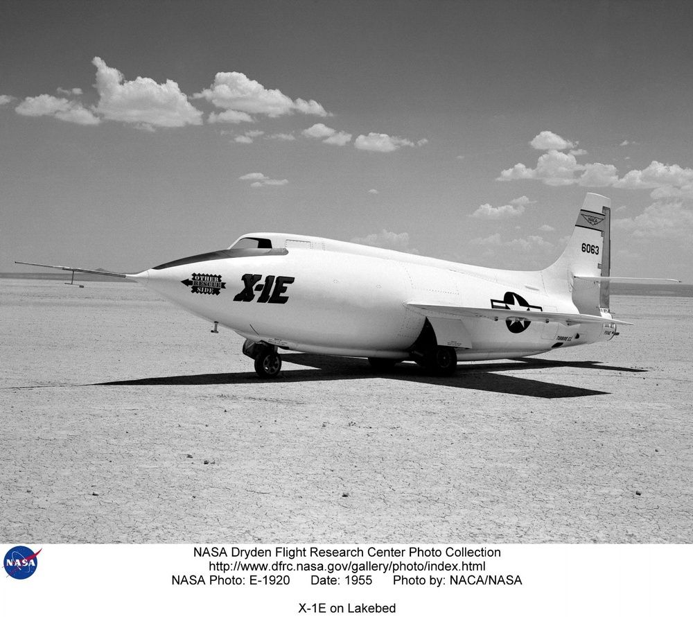 X-1E on Lakebed