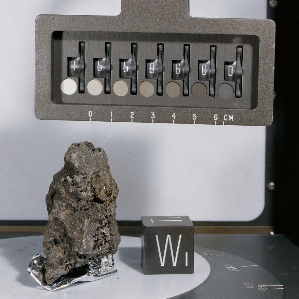 LUNAR SAMPLE - APOLLO 15 ROCK #15596 - BASALT