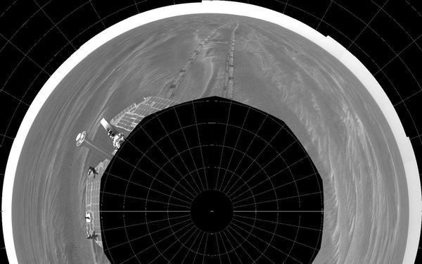 Opportunity's View, Sol 381 (Polar)