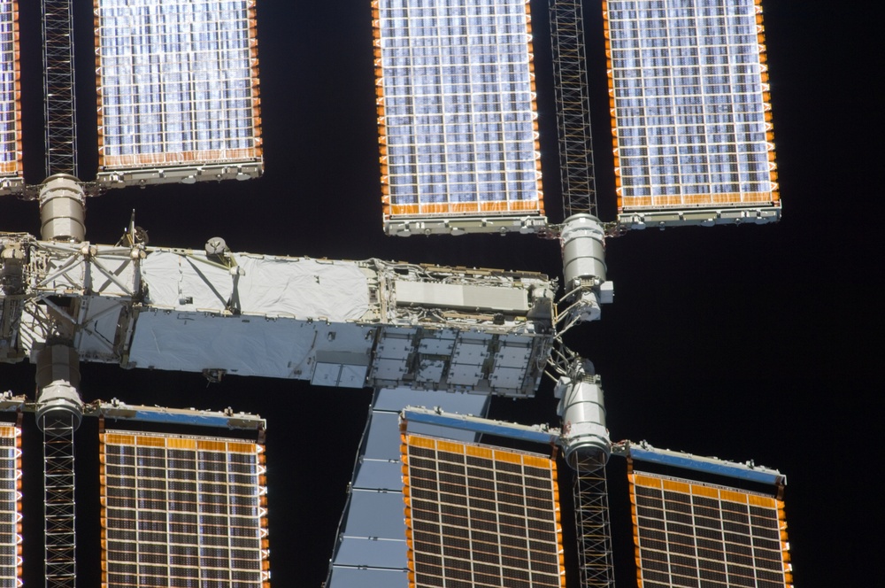 ISS Flyaround views during STS-119